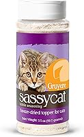 Vista 4 de Herbsmith Sassy Cat Kibble Seasoning – Pescado blanco liofilizado – Decoración de comida para gatos para comensales exigentes – Pescado blanco
