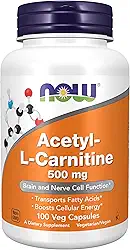 Acetyl L Carnitina 500 Mg (100 Vcaps) Now Foods
