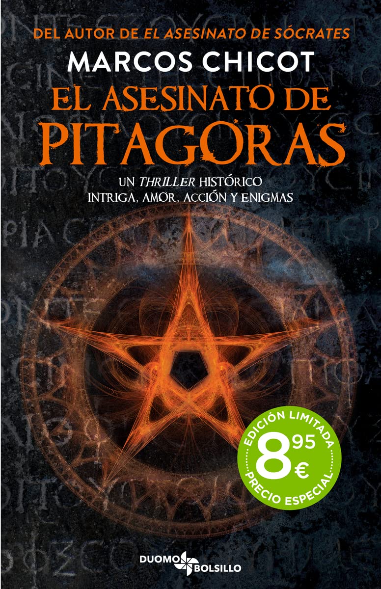 Portada del libro de suspense El asesinato de Pitágoras de Marcos Chicot