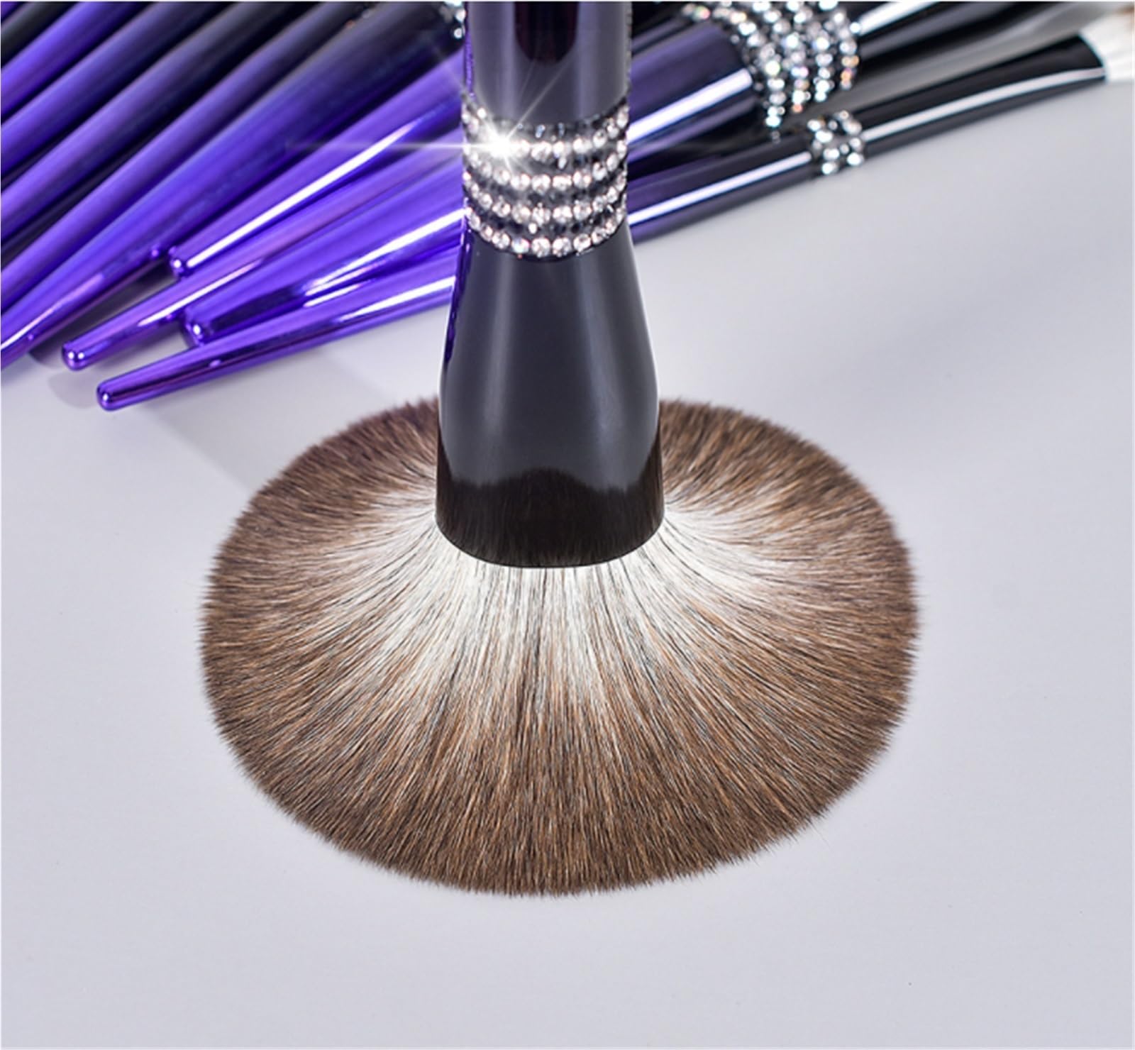 Set Pennelli Make Up Trucco Set Di Pennelli For Il Trucco Con Setole Morbide For Fondotinta, Fard, Sfumatura, Contorno Viaggio Professionali(Blue)