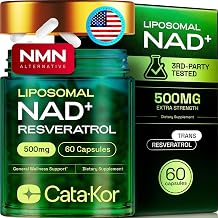 Liposomal NAD Supplement with Resveratrol – NMN Supplement Alternative – Third-Party Tested – 30-Day Supply – Advanced NAD+ Resveratrol