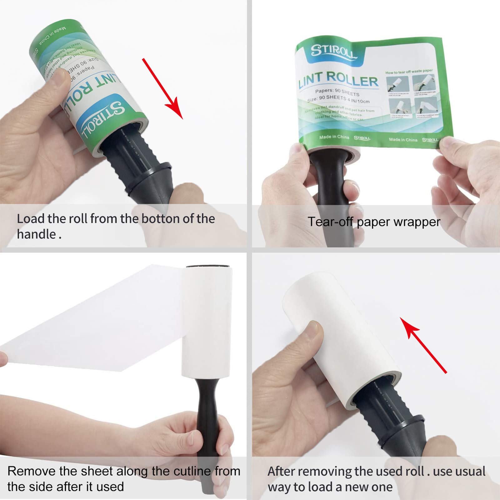 Portable Lint Remover Rouleau de Nettoyage pour vêtements Rouleau Collant Brosse Anti Poil Portable Peluche Rasoirs pour Cachemire De Laine Manteau Nettoyer Poils d'animaux