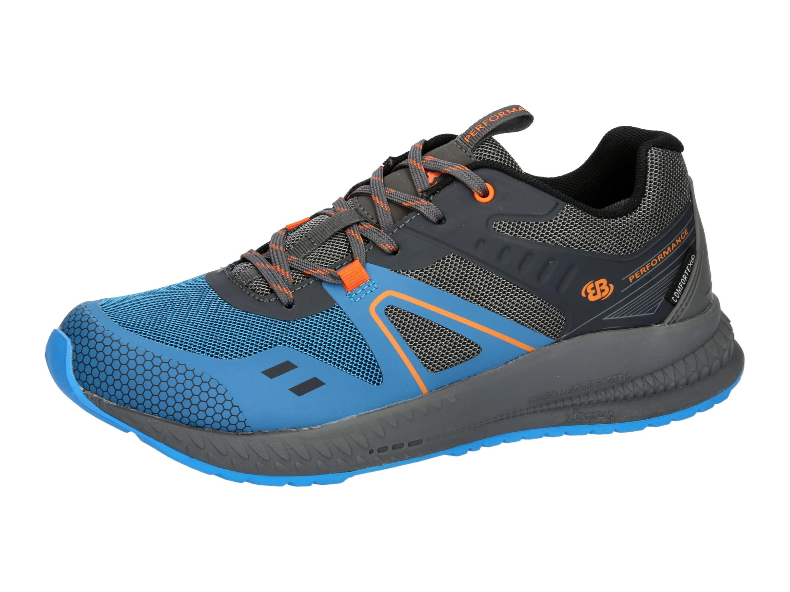 Brütting Unisex Argos Walking Shoes, Anthracite royal blue, 5 UK