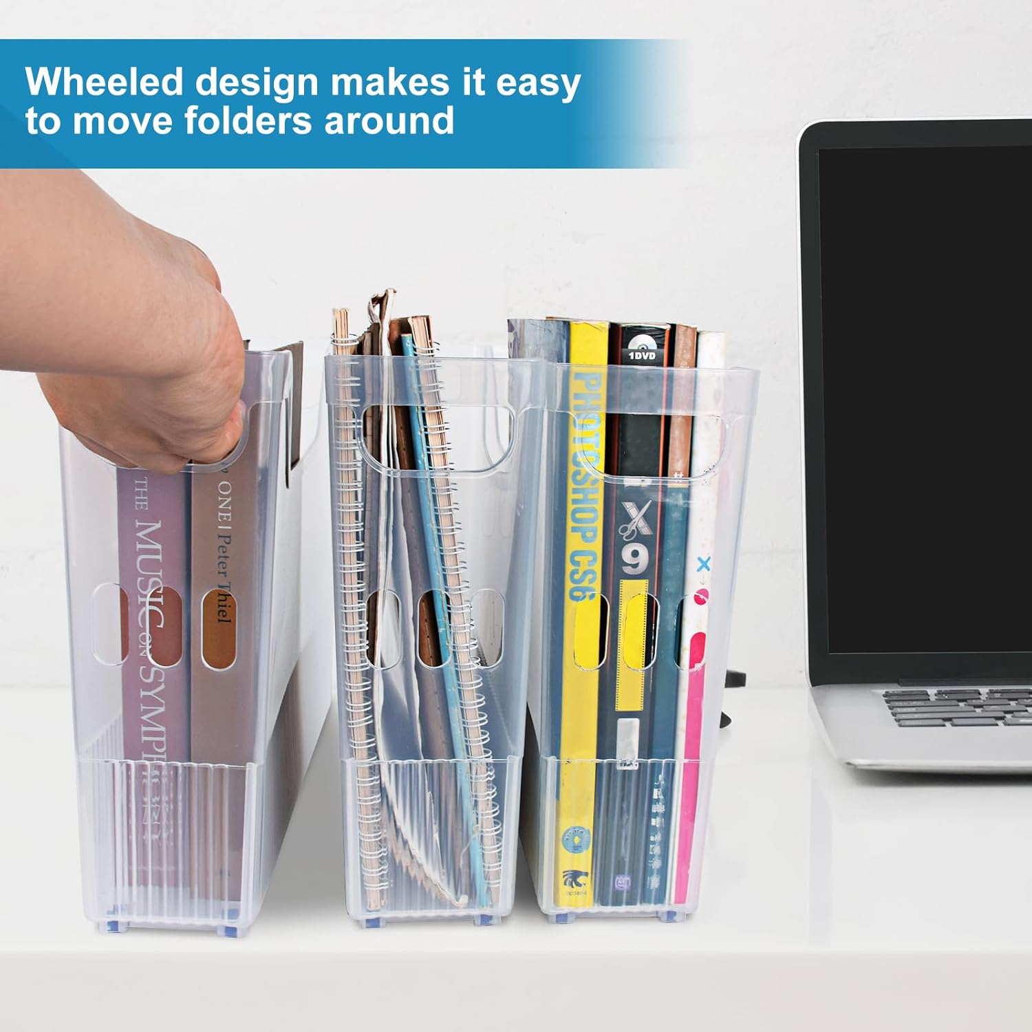 6pcs paper storage，12x12 paper storage organizer with wheels，scrapbook organizer，Cardstocks