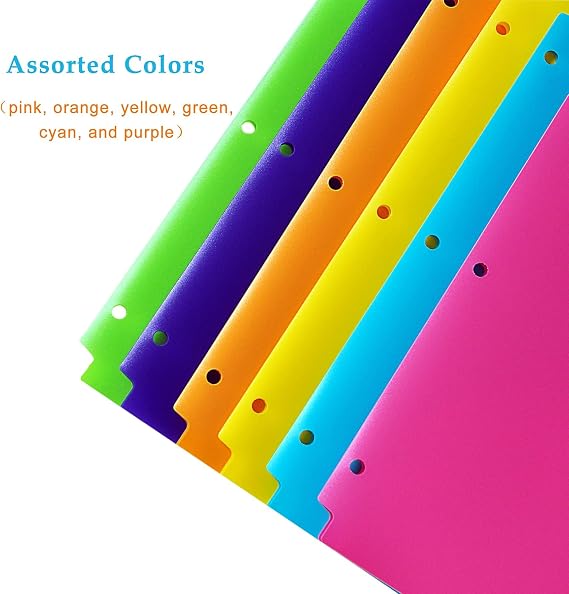 Seashell Plastic Foloders with Pockets (12 Pack, Assorted Colors), Heavy Duty School 2 Pocket Poly File Folders with Business Card Slot Fit Letter Size Paper