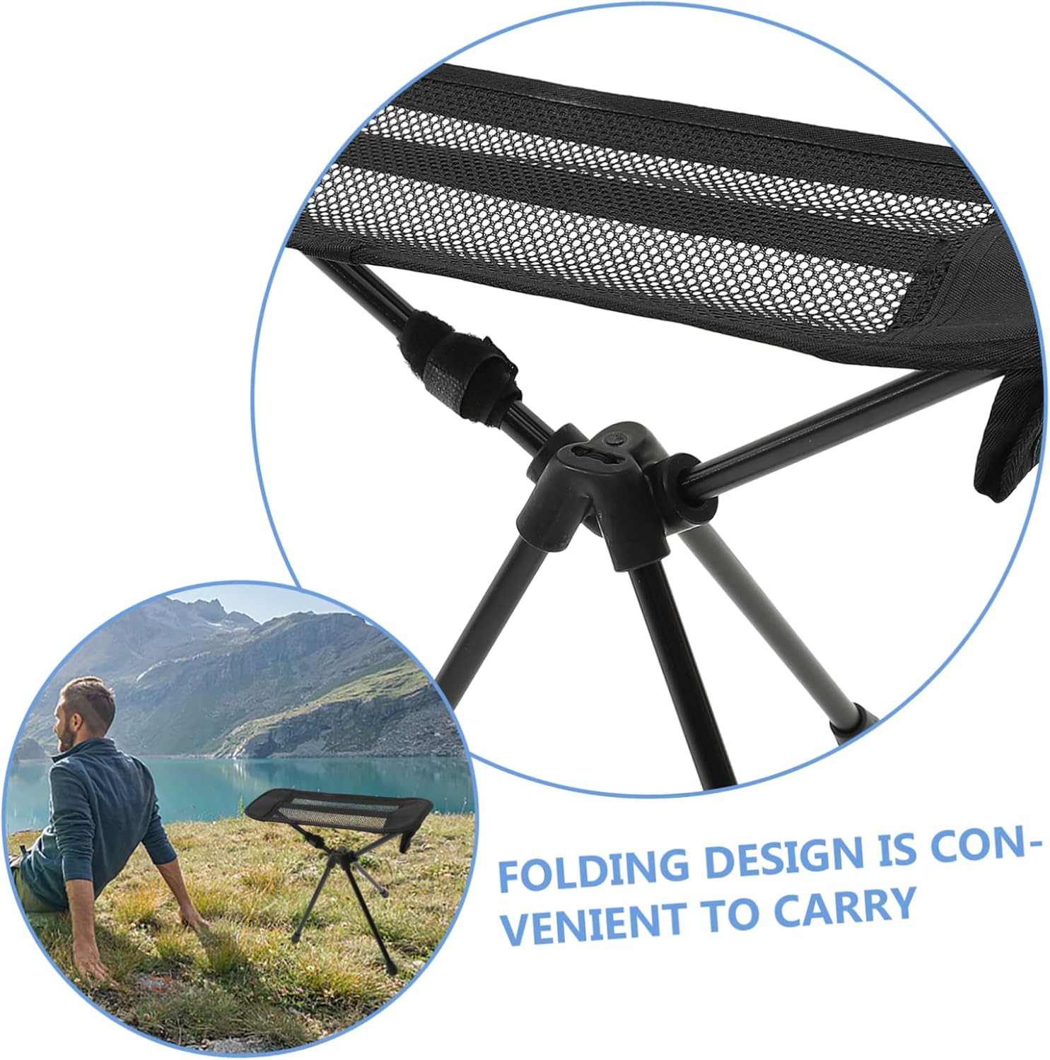 Multi-Function Portable Stool Folding Chair Outdoor Folding Stool for Camping Fishing Garden Picnic