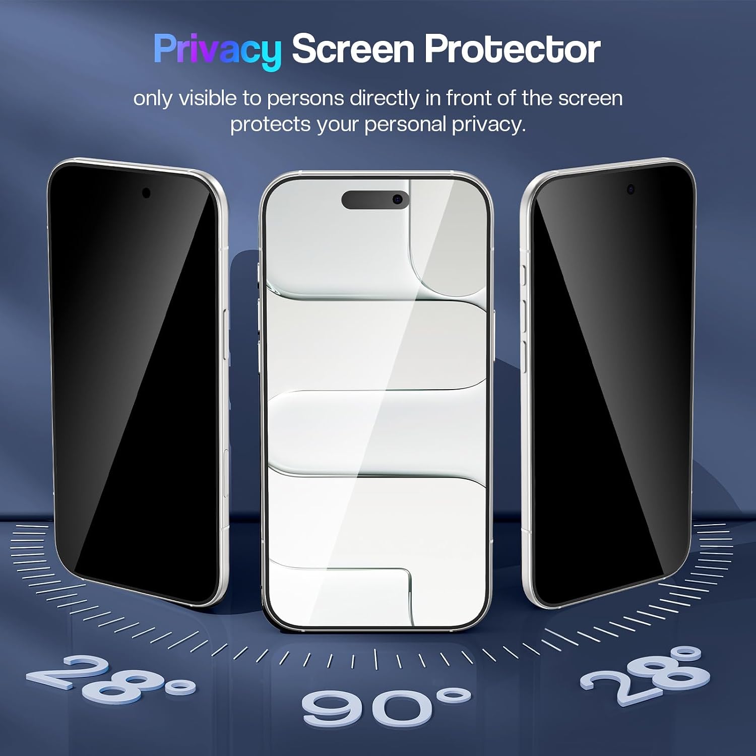 Maxdara for iPhone Air Clear Case with Privacy Screen Protector image 4