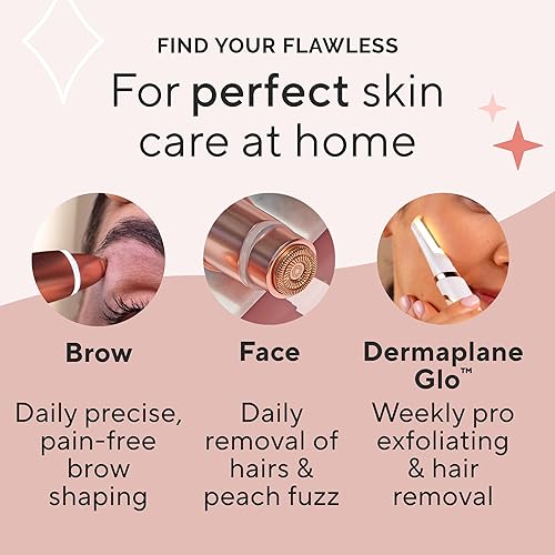 Miniatura 8 de Finishing Touch Flawless Removedor de vello suelto, herramienta precisa de eliminación de vello de microcuchilla, diseñado para cortar sin dolor los