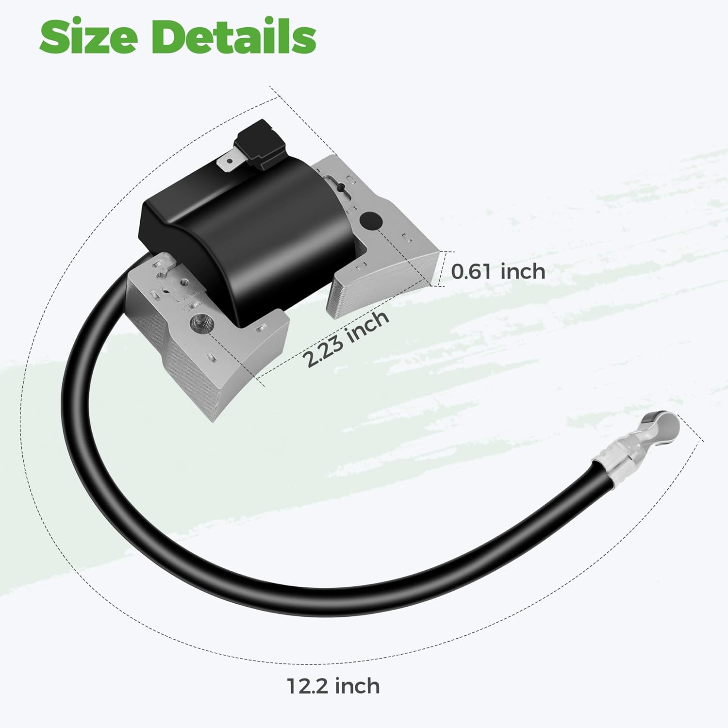 10L0L Golf Cart Ignition Coil 101909201 Replacement for Club Car DS & Precedent Golf Cart Gas 1997-up, with Built-in Ignitor