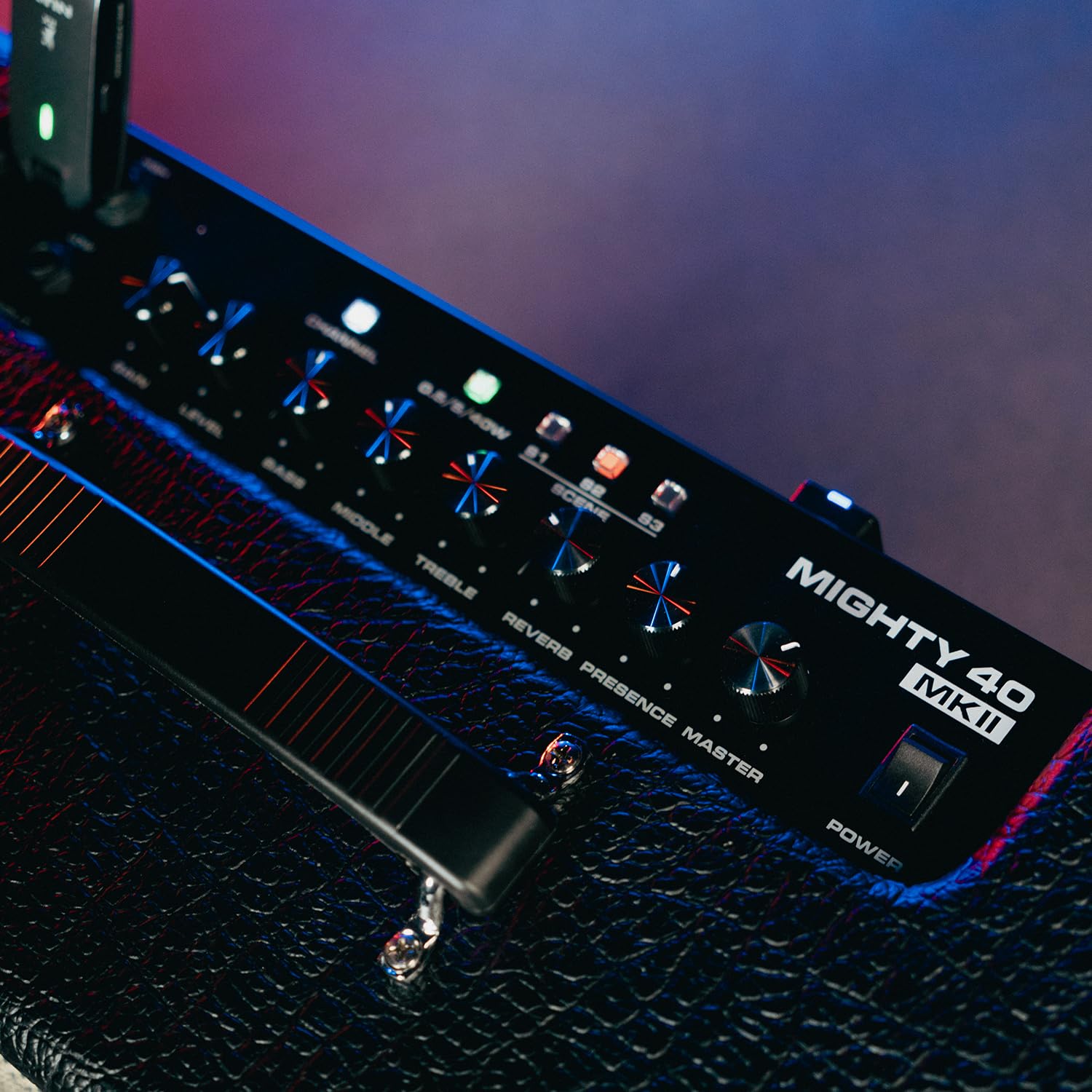 NU-X Mighty 40 mkII - Amplificador de Guitarra con Efectos | Amplificador de Modelado portátil de 40 W, Bluetooth, Interfaz USB y máquina de Tambor para Guitarras eléctricas, práctica y grabación