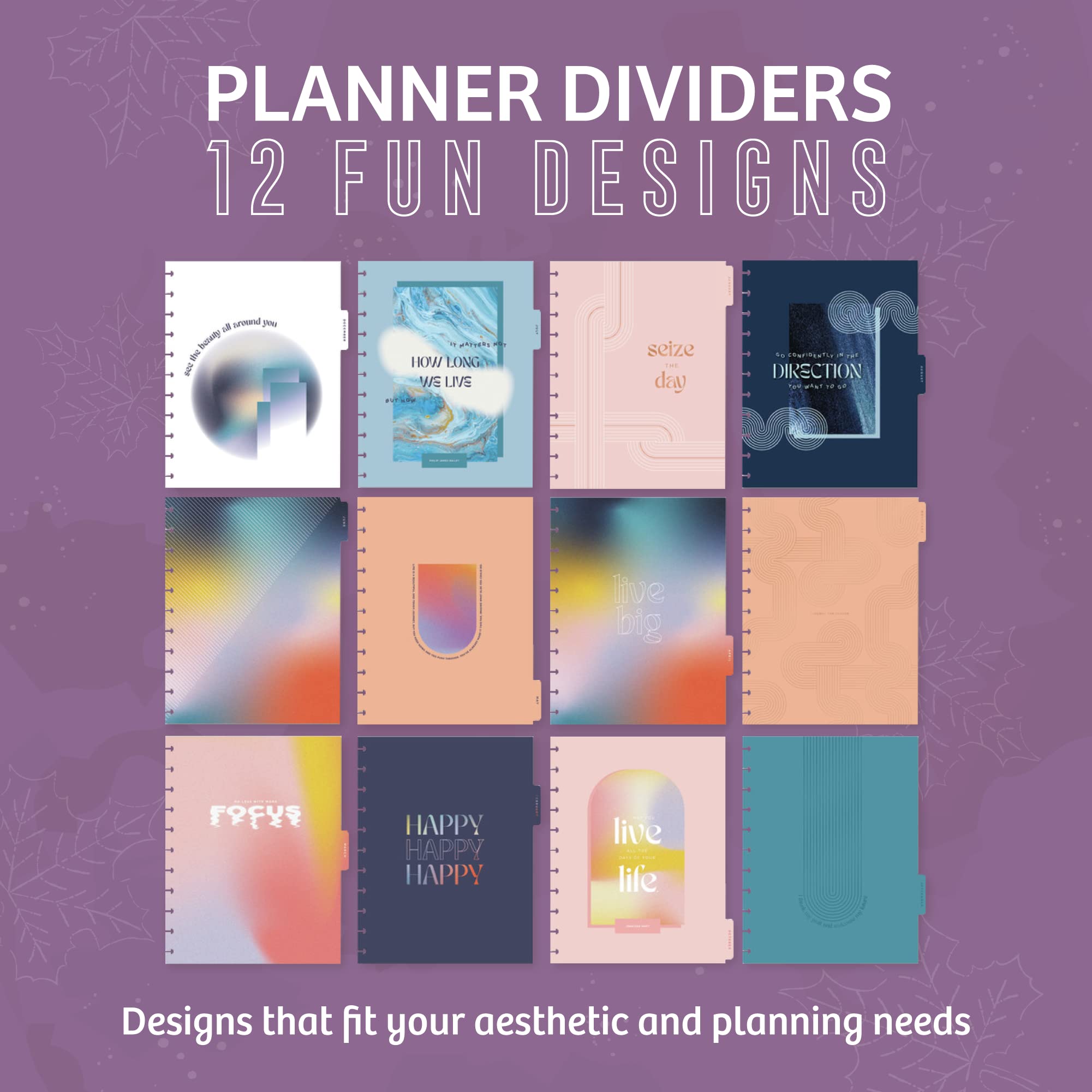 Happy Planner 2023 Daily Planner and Calendar, 12-Month Daily, Weekly, and Monthly Planner, January 2023–December 2023 Diary Planner, Vertical Planner, Happy + Mod Theme, Big Size, 27.94 x 21.59 cm