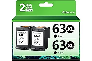 Original HP 63XL High-Yield Black Ink Cartridge (2-Pack)