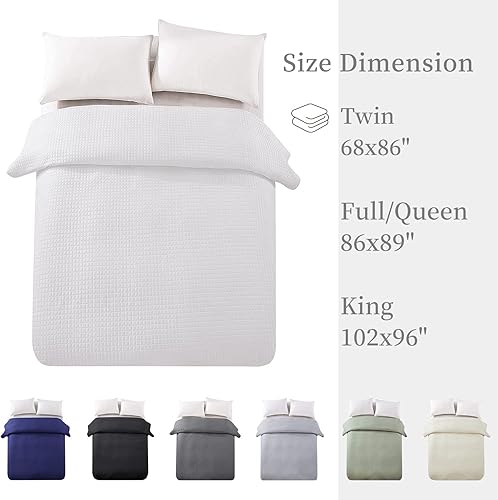 Miniatura 7 de HollyHOME Colcha de lujo a cuadros súper suave para cama individual Pinsonic, color beige, matrimonialqueen