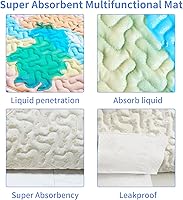 Vista 2 de Alfombrilla para corralito de perros y cachorros, almohadilla personalizada para jaula de perro [corralito no incluido], caja reutilizable