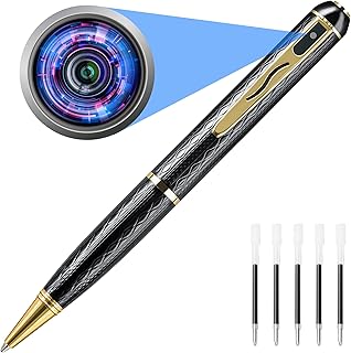 64GB Spy Camera Hidden Camera, 1080P Spy Pen Camera, Mini Spy Camera, 240mins Long Battery Life, Loop Recording Nanny Cam, Perfect for Business, Conference, Learning, No Audio Recording