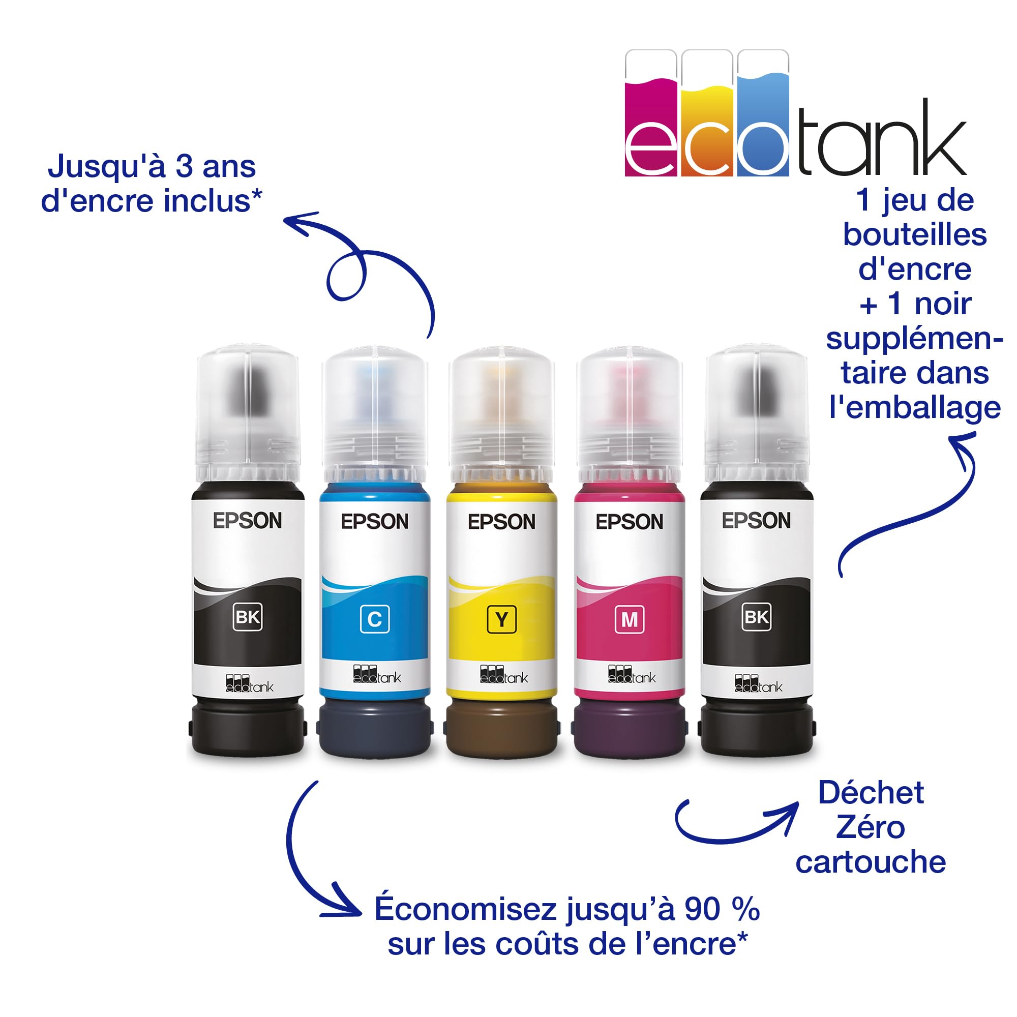Epson Ecotank ET-14100 - Drucker - Farbe - Tintenstrahl - Its - A3 - 4800 X 1200 Dpi - Kapazit?t: 100 Bl?tter - Usb, WI-Fi - Schwarz (c11ck39401)