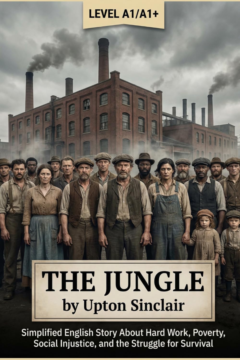 The Jungle by Upton Sinclair (Level A1/A1+): Simplified English Story About Hard Work, Poverty, Social Injustice, and the Struggle for Survival