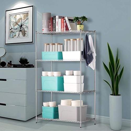 Miniatura 6 de Clips para estantes de alambre, 40 paquetes de clips de bloqueo de estante de alambre para mangas posteriores de 1 pulgada, 20 pares de clips de