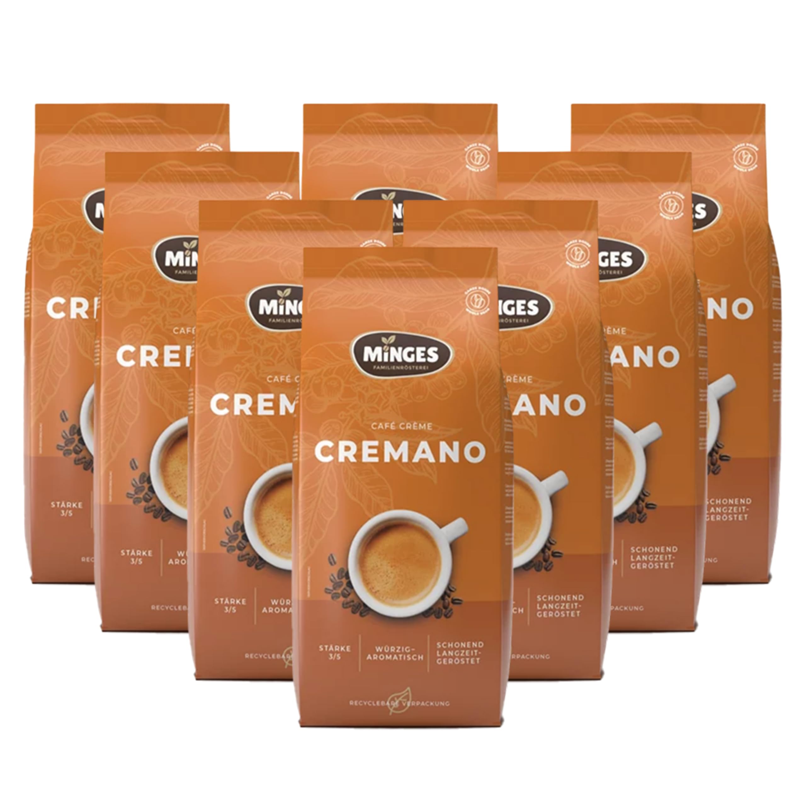 Minges - Café Cremano Bohnen - 8x 1kg