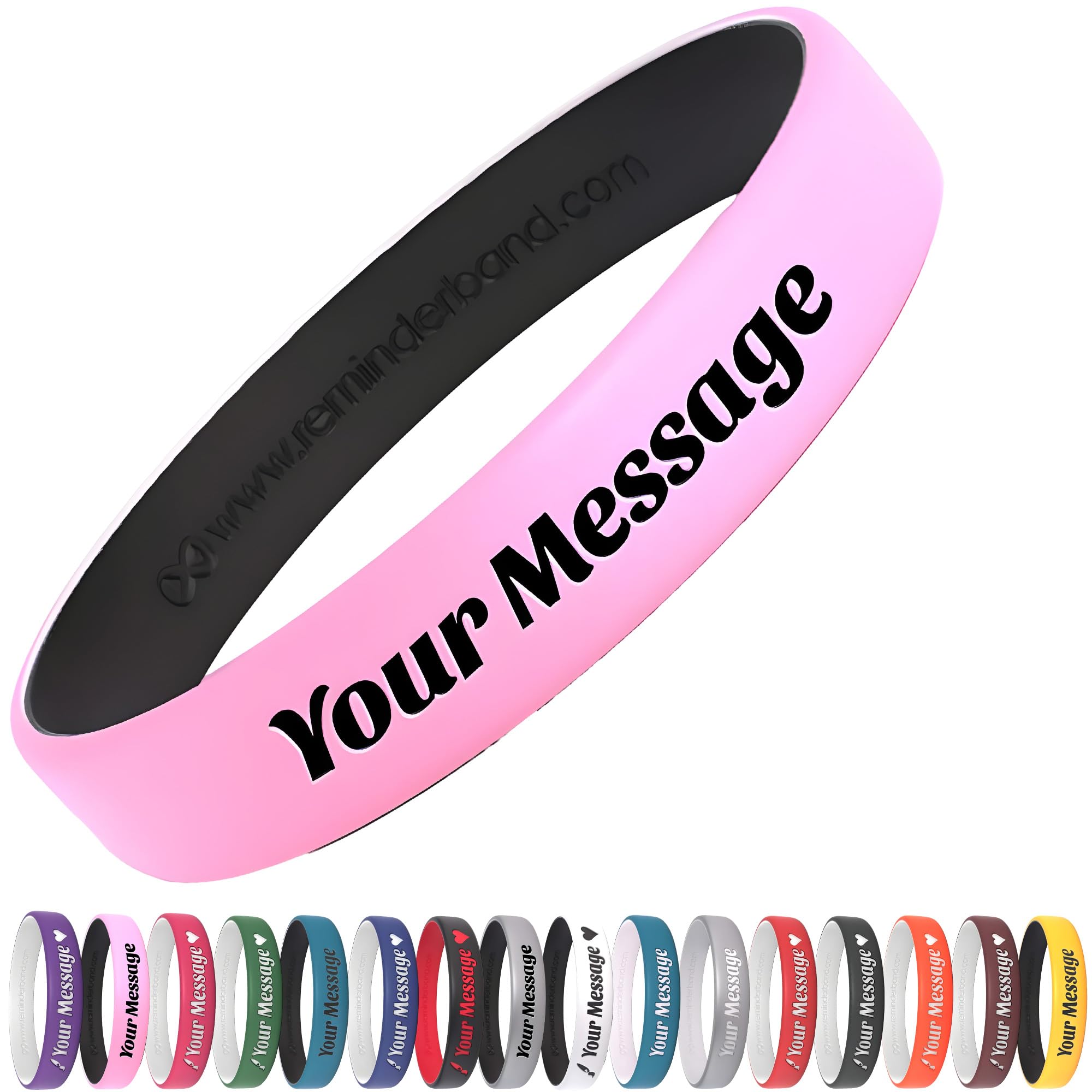 Customizable 100% Silicone Luxe Wristbands – Wristbands Customizable, Custom Bracelets, Personalized Silicone Wrist bands, Customized Bracelet Bulk,