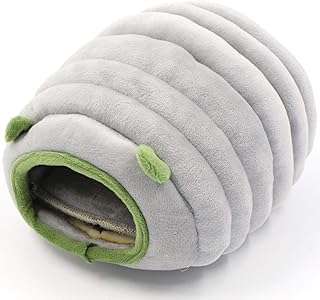 gexu Small Animal Bed Cuddly Bed Small Animal Winter House Sleeping - Multifunctional Plush Cotton Warm Nest Bed with Mat Non-Slip Cave for Hamsters Guinea Pigs Chinchilla Squirrel Hedgehog product image