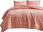 Wajade Faux Rabbit Fur Comforter Set Ultra Soft Fluffy Bedding Comforter Set Luxury Rectangle Pattern Plush Fuzzy 3 Pieces Bed Set(1Comforter+2 Pillowcases) (Full Size, Ivory White)