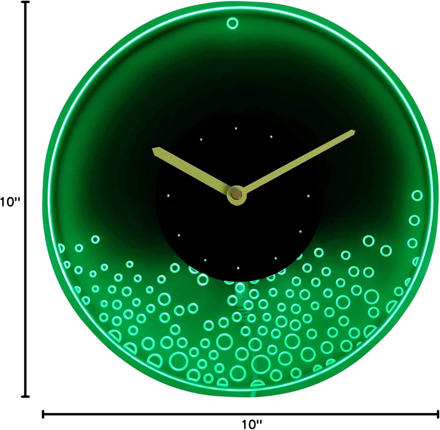 ADVPRO cnc2006-b Bubbles Illuminated Edge Lit Bar Beer Neon Sign Wall Clock with LED Night Light