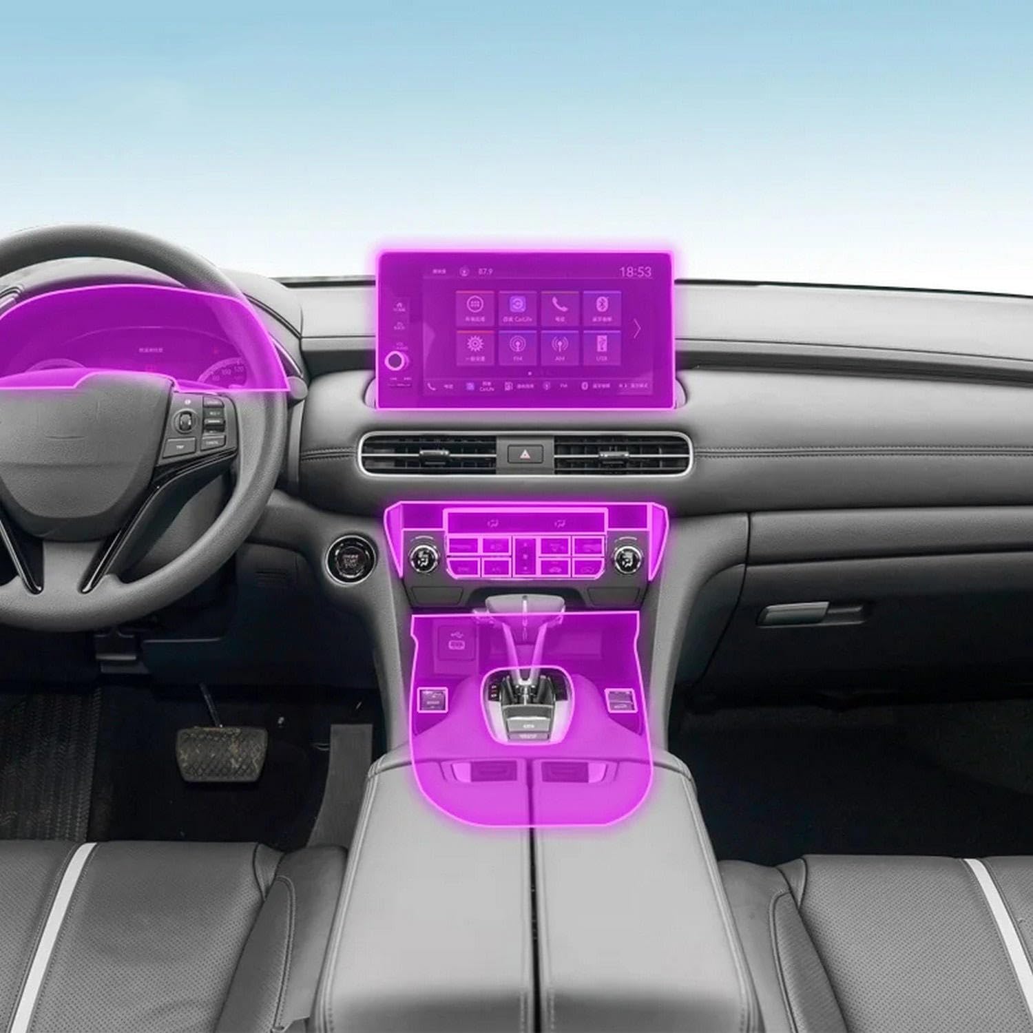 Film protection GPS Honda UR-V console écran LCD transparent TPU