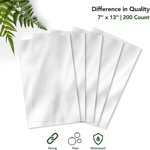 Miniatura 4 de Seal Fresh Bolsa transparente con lazos únicos  7 x 13 pulgadas (200 unidades)  Bolsas de celofán para fiesta, bolsas de regalo con cierre de lazo