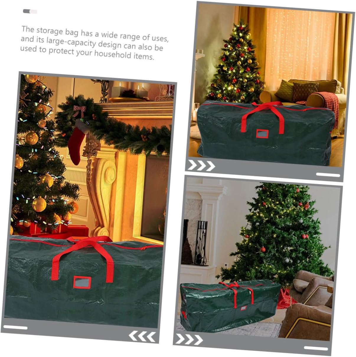 KOMBIUDA Large Christmas Tree Storage Bag Handles Organizer for Xmas Tree Versatile Storage for Blankets Seasonal Items