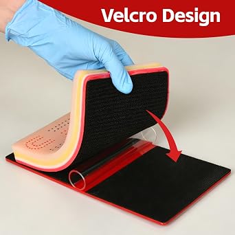 Medarchitect DIY Suture Practice Pad, Marked Pad with Arch Base