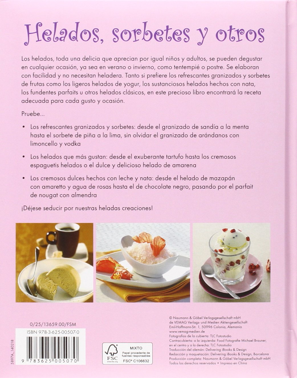 Helados, sorbetes y otros