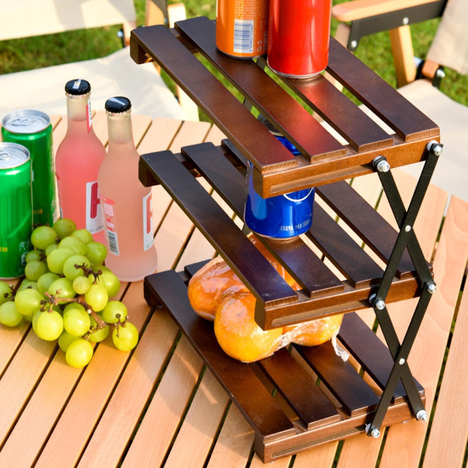 Estantería de Almacenamiento Plegable, estantería de Camping Plegable