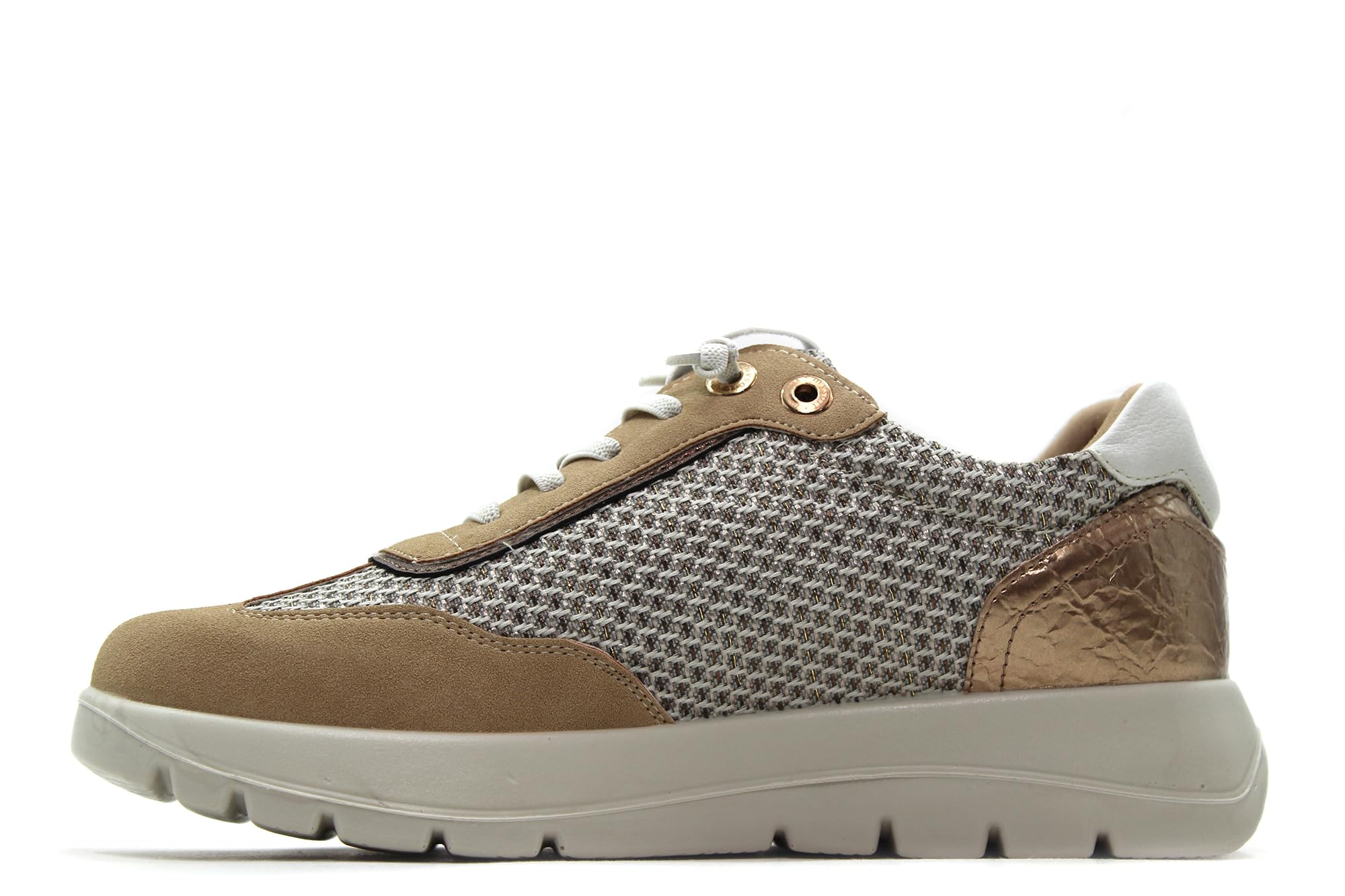 my Soft - Zapatos Sneakers con cordón elástico,de cuña, Suela Blanca de Goma,Deportivas Casual para: Mujer