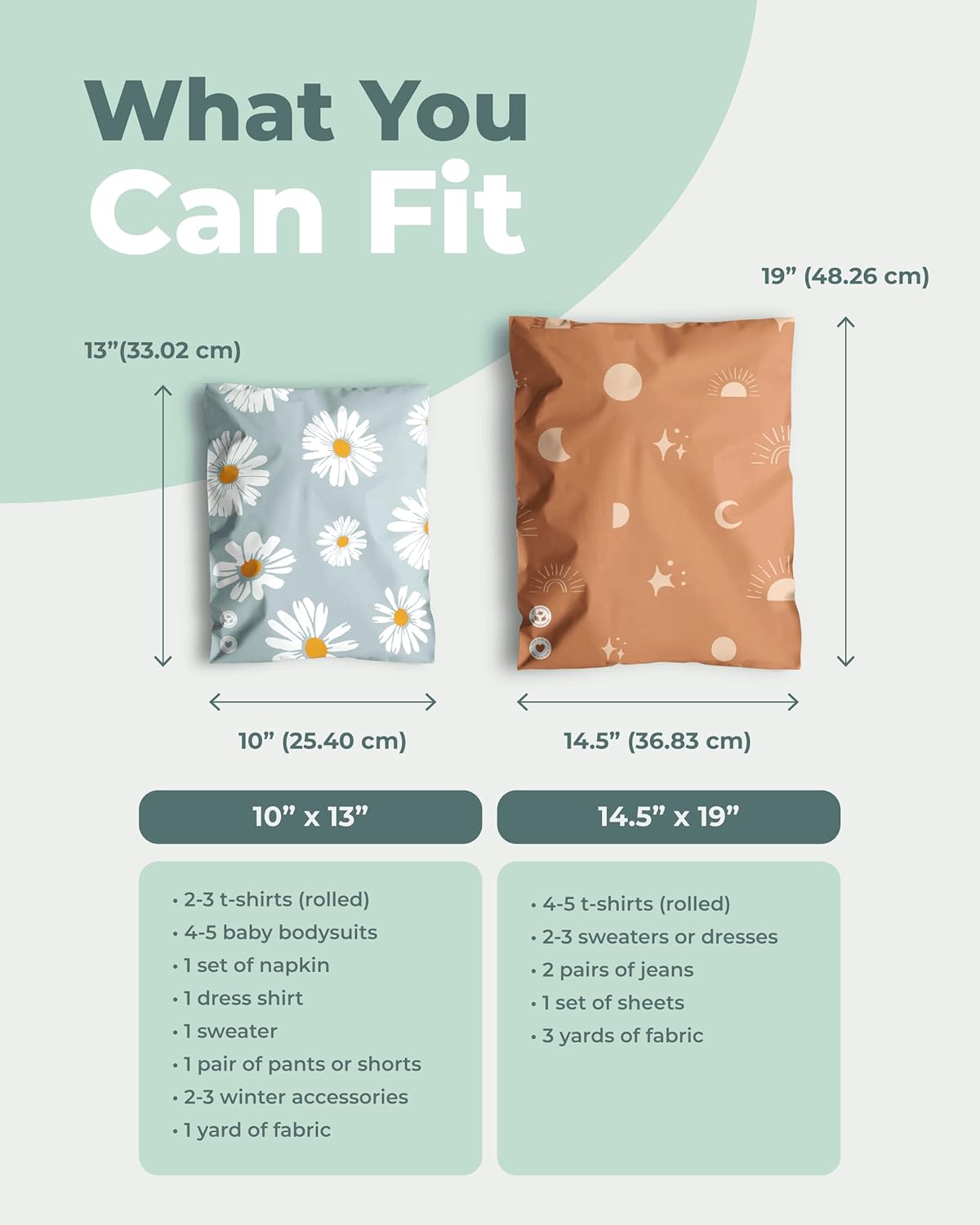 Impack Biodegradable Mailers - 14.5x19" 25 Pack - Tamper-Evident & Self-Sealing Shipping Envelopes for Small Businesses - Printed, Waterproof Mailing Bags - Tear & Puncture-Proof - Midnight Galaxy : Office Products