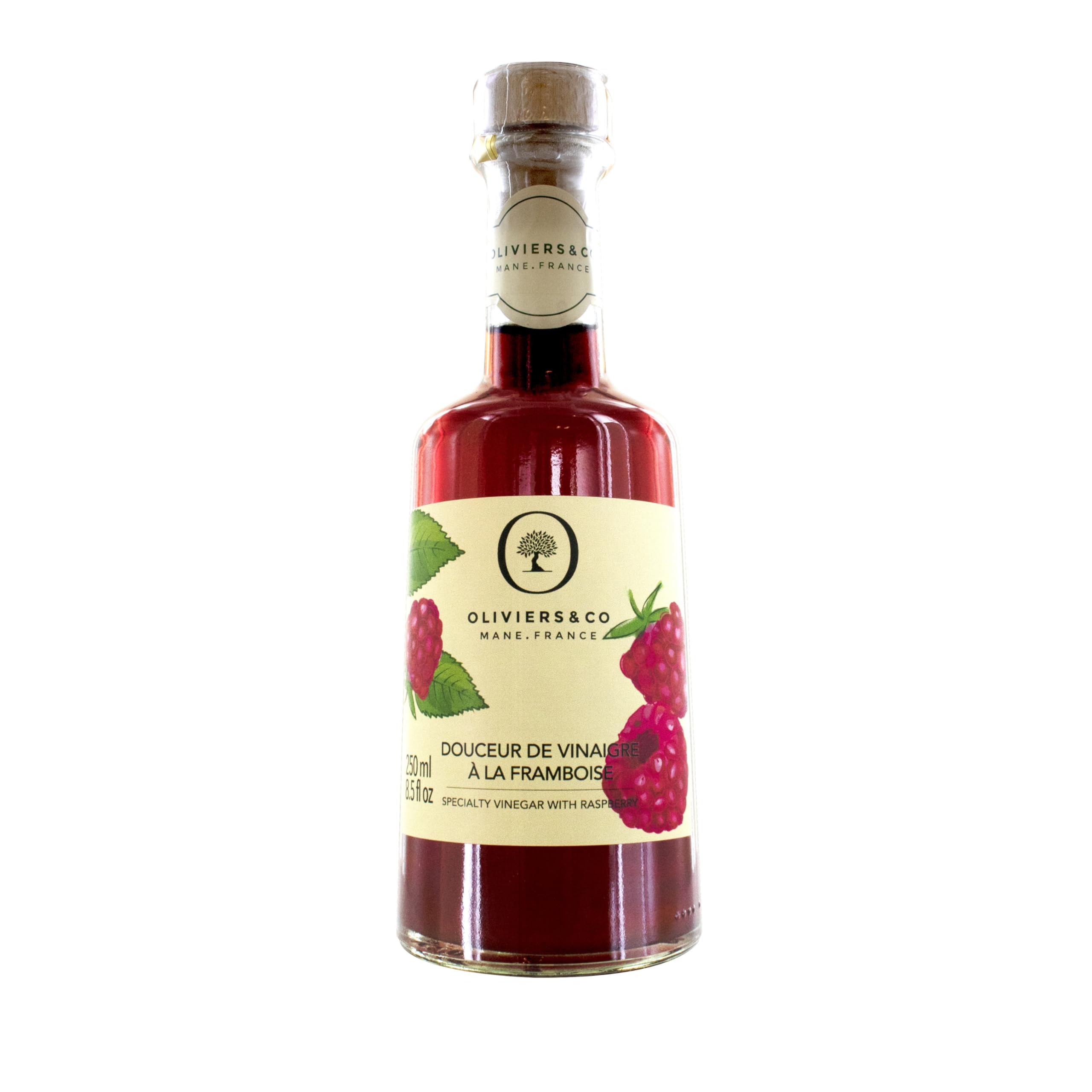 Raspberry Vinegar by Oliviers&Co | Sweet & Tangy Fruit Gourmet Vinegar from Portugal | Perfect Holiday Gift for Duck, Salads, Desserts & Cocktails |