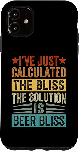iPhone 11 I've Just Calculated The Bliss - The Solution Is Beer Bliss Case disponible en Yaxa Venezuela