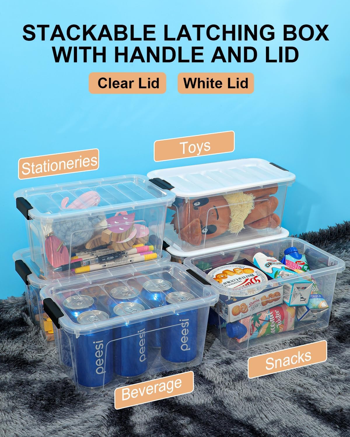 Best Small Storage Bins for 2026: Spec-First Picks 1 EOENVIVS Plastic Storage Bins with Lids 6 Pack, 7 Quart Storage Containers With — product photo