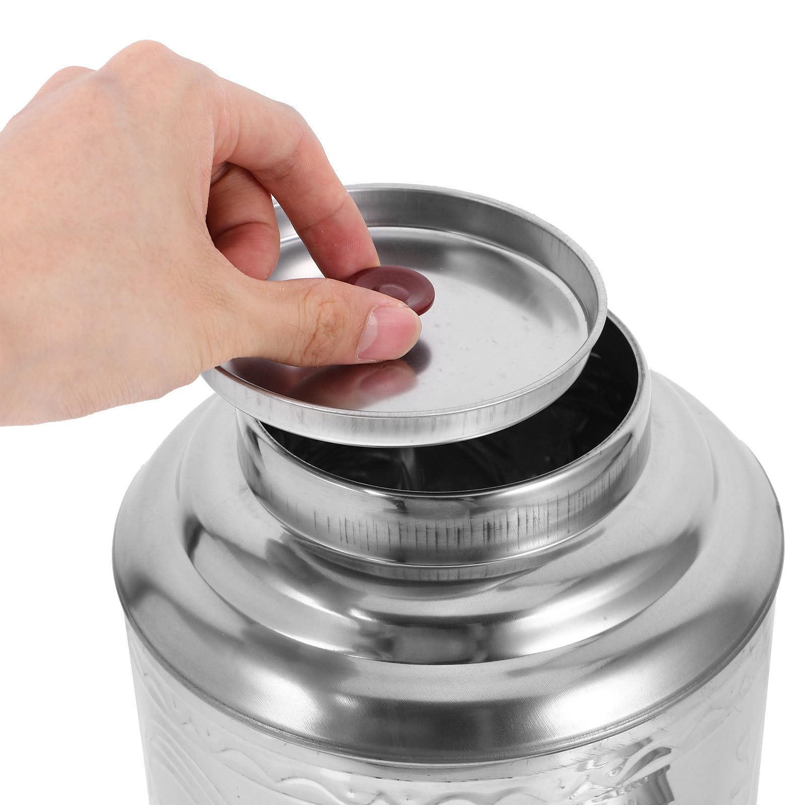 Versiegelte Teedose aus Edelstahl 1000ml für Kaffee und Gewürze