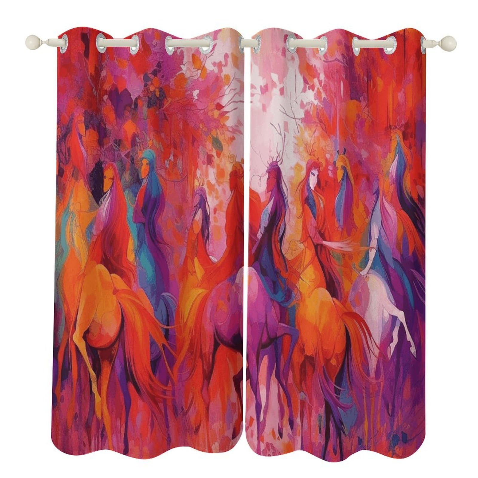 Rideaux occultants thermiques 132x182 cm pour salon et salle de bain