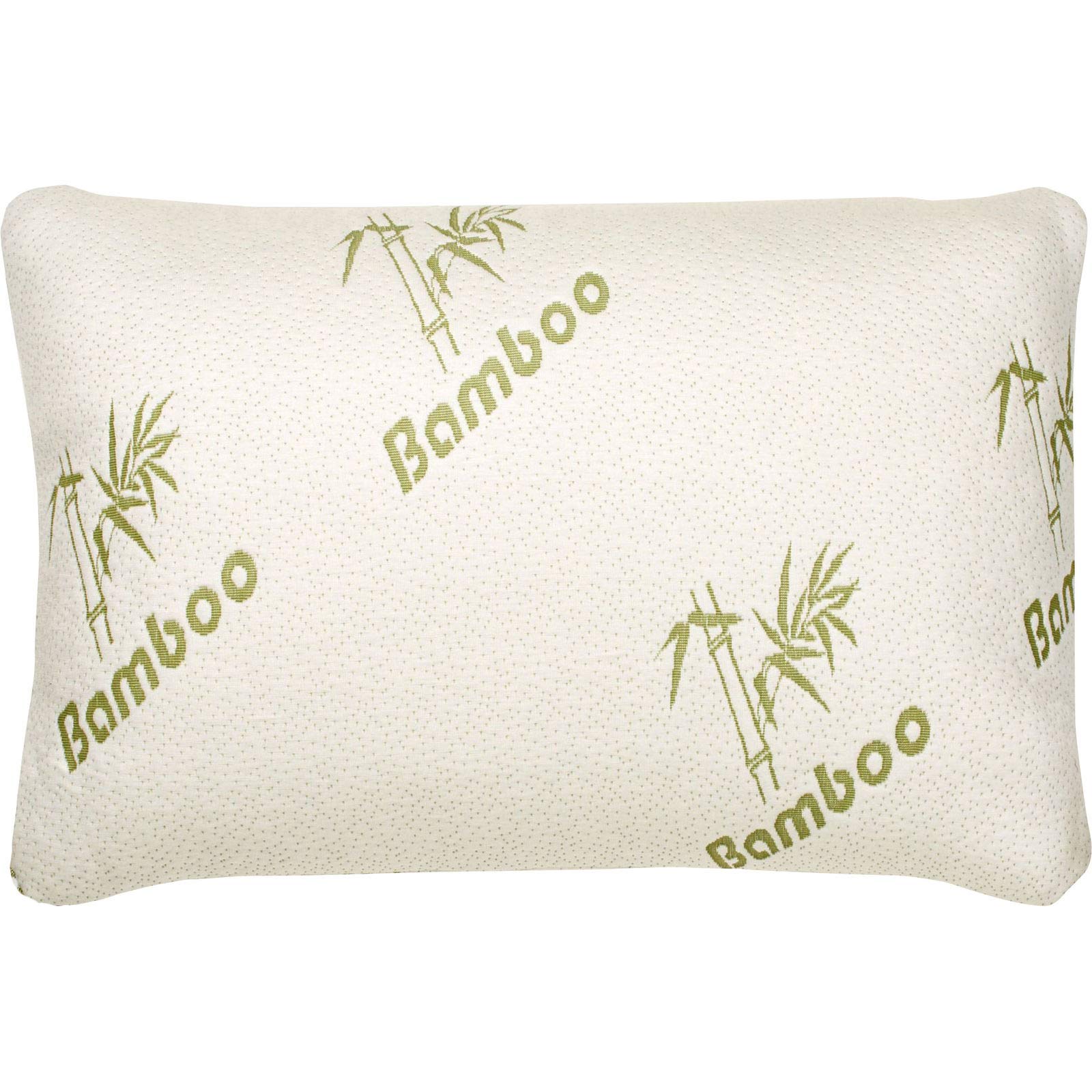ADEPTN Soft Bamboo Memory Foam Pillow-Comfortable Nights Sleep-Environmentally Friendly Materials-Stay Cool and Breathable-Hypoallergenic and Antibacterial-with Removable Cover (PACK OF 1)