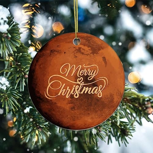 Miniatura 2 de Adornos de recuerdo de Navidad, universo y planetas, adornos de cerámica, adornos de estrella para árbol de Navidad, adornos colgantes de recuerdo