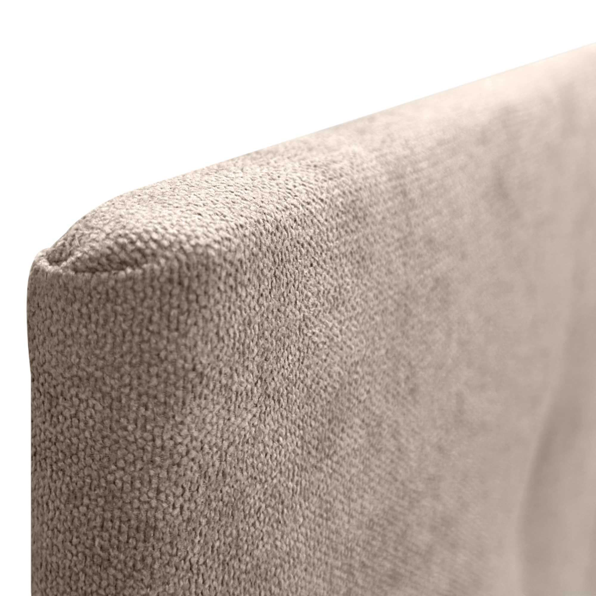 DHOME Testiera letto Capitoné. Testiera imbottita ACUALINE Tessuto e similpelle. Testate per letti matrimoniali e singoli (tessuto beige, 160x115cm con gambe (letti 150/160))