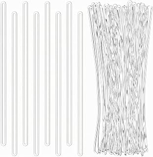 30 Pack Bag Tag Loops, Worm Loops for Luggage Tags 9 Inch Clear Plastic Luggage Loop Clear Bag Name Tags Bulk Durable Cruise & Travel Id Tag Loop for Nametag, Id Cards & Bags Accessories