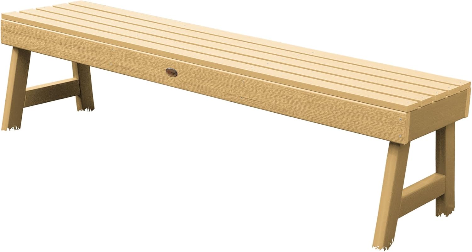 Highwood Weatherly Backless Bench, 4-Feet, Nantucket Blue