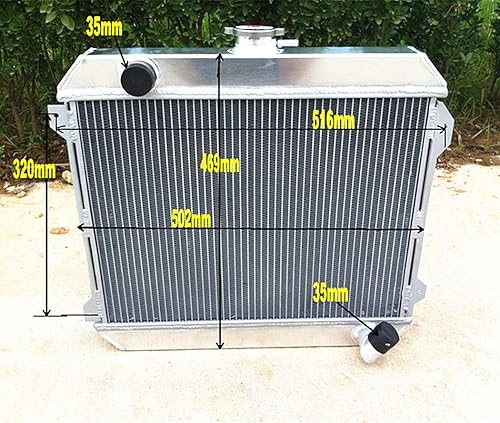 Miniatura 7 de Radiador de aluminio de 3 hileras para NISSAN Datsun Stanza 620 L20B 1975-1979 76 77 78 MT