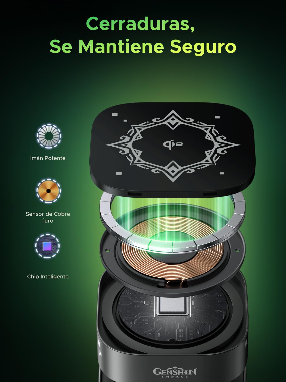 UGREEN MagFlow Cargador Inalámbrico Qi2 15W, Estación de Carga de Auriculares 2 en 1, Compatible con iPhone 17 Pro Max Air/16/15/14/13/12 Series, AirPods Pro 2/3, Gris