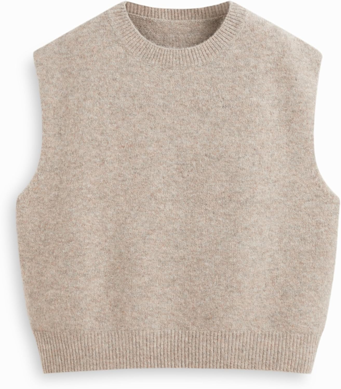 CIDER Women's Knit Sweater Vest Loose Fit Sleeveless Round Neck Oversized Pullover Sweater - Image 4