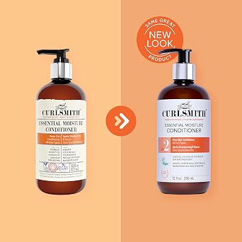 CURLSMITH Essential Moisture Conditioner - Hydrating Conditioner for Curly Hair, Lightweight and Softening, For All Curl Types, Vegan & Cruelty Free
