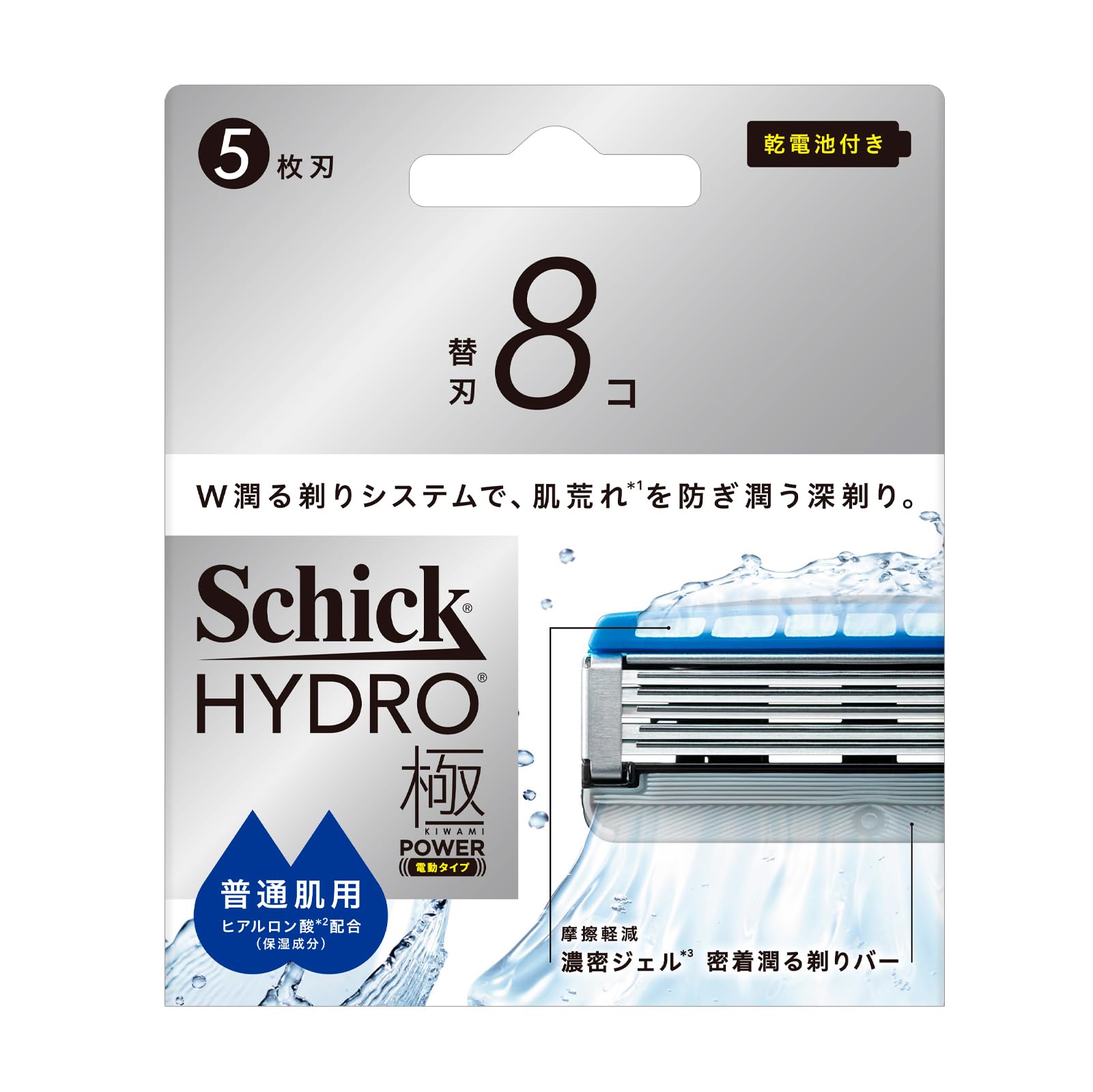 Amazon.co.jp: Schick(シック) ハイドロ極パワー 普通肌 替刃（8コ